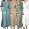 Women's Laceup Shirt Dress