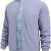 COOFANDY Men's Lightweight Bomber Jacket Light Blue