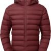 Gopune Men's Lightweight Puffer Jacket Wine Red