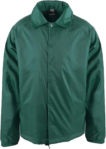 Shaka Wear Men’s Coach Jacket Hunter Green
