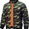 TACVASEN Men's Jackets-Bomber Jacket C Army Green